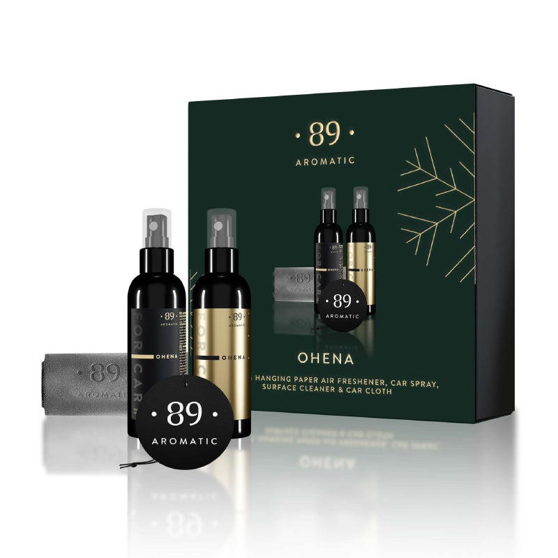 Ohena, auton hoitosetti/lahjapakkaus